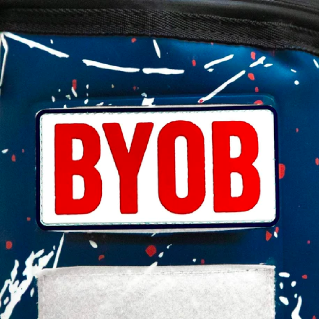 BYOB Velcro Patch | Durable Party Proof Design | Express Your Wild Side ...