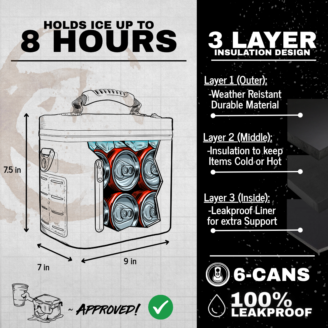 Getaway Soft Cooler - 6 Can