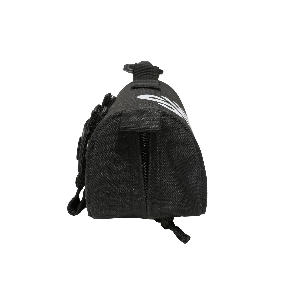 Sunglasses case attachment featuring a durable black design with a zip closure for secure storage and easy access.