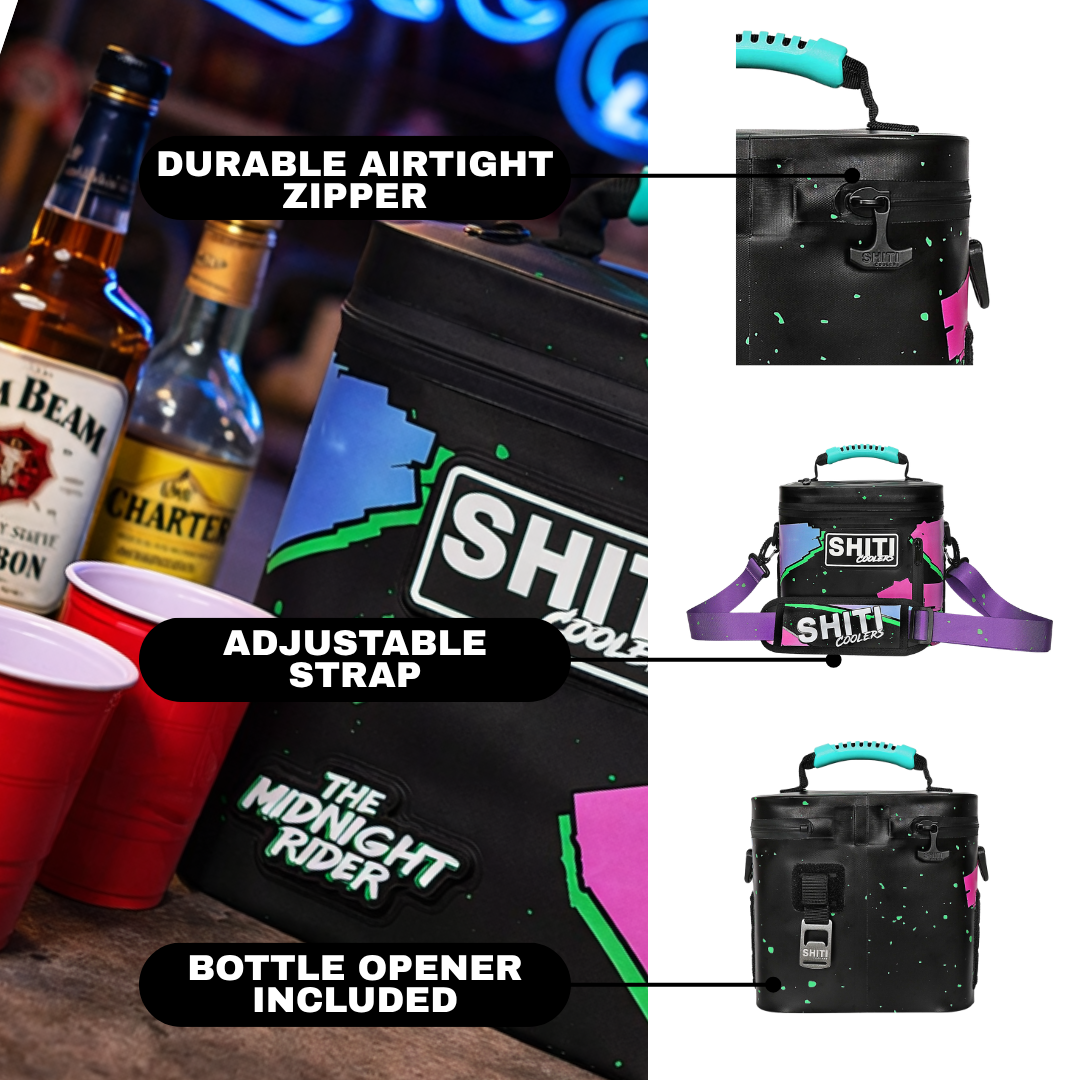 Midnight Rider Soft Cooler - 6 Can