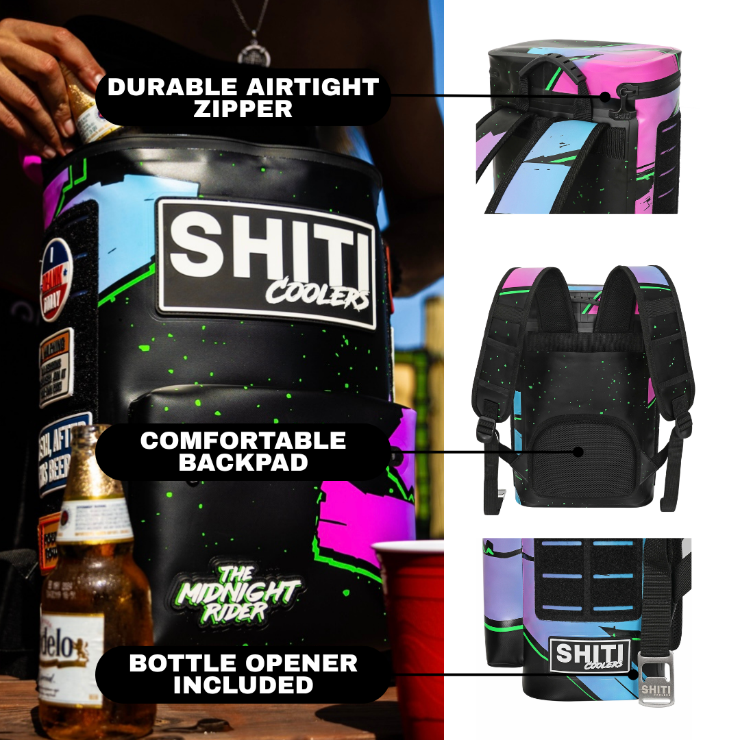 Midnight Rider Backpack Cooler - 15 Can