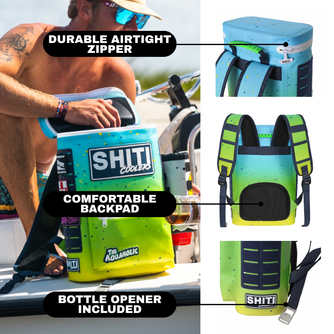 Aquaholic Backpack Cooler - 15 Can