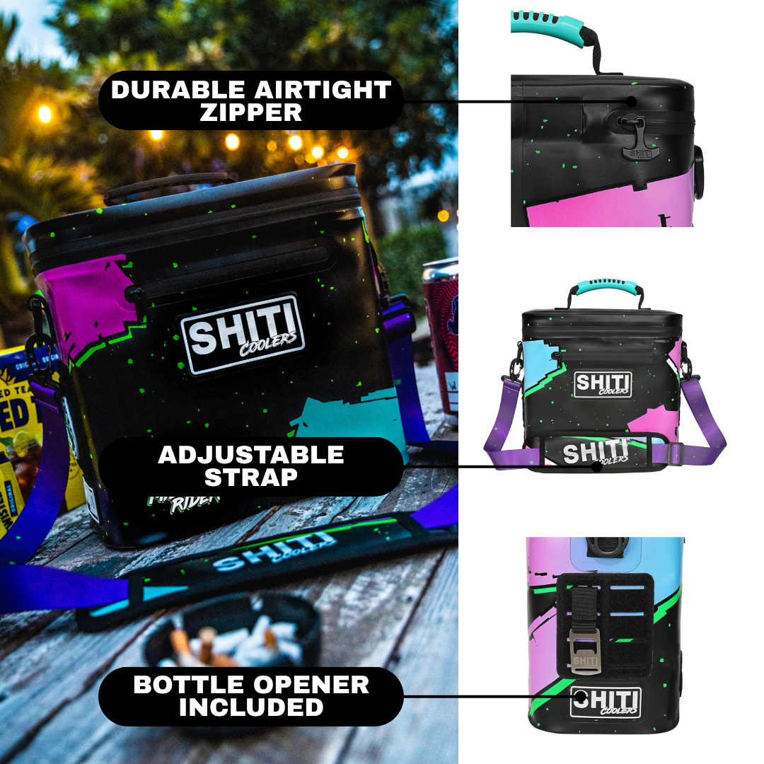 Midnight Rider Soft Cooler - 12 Can | Insulated Design for Parties Midnight Rider Soft Cooler - 12 Can | Insulated Design for Parties