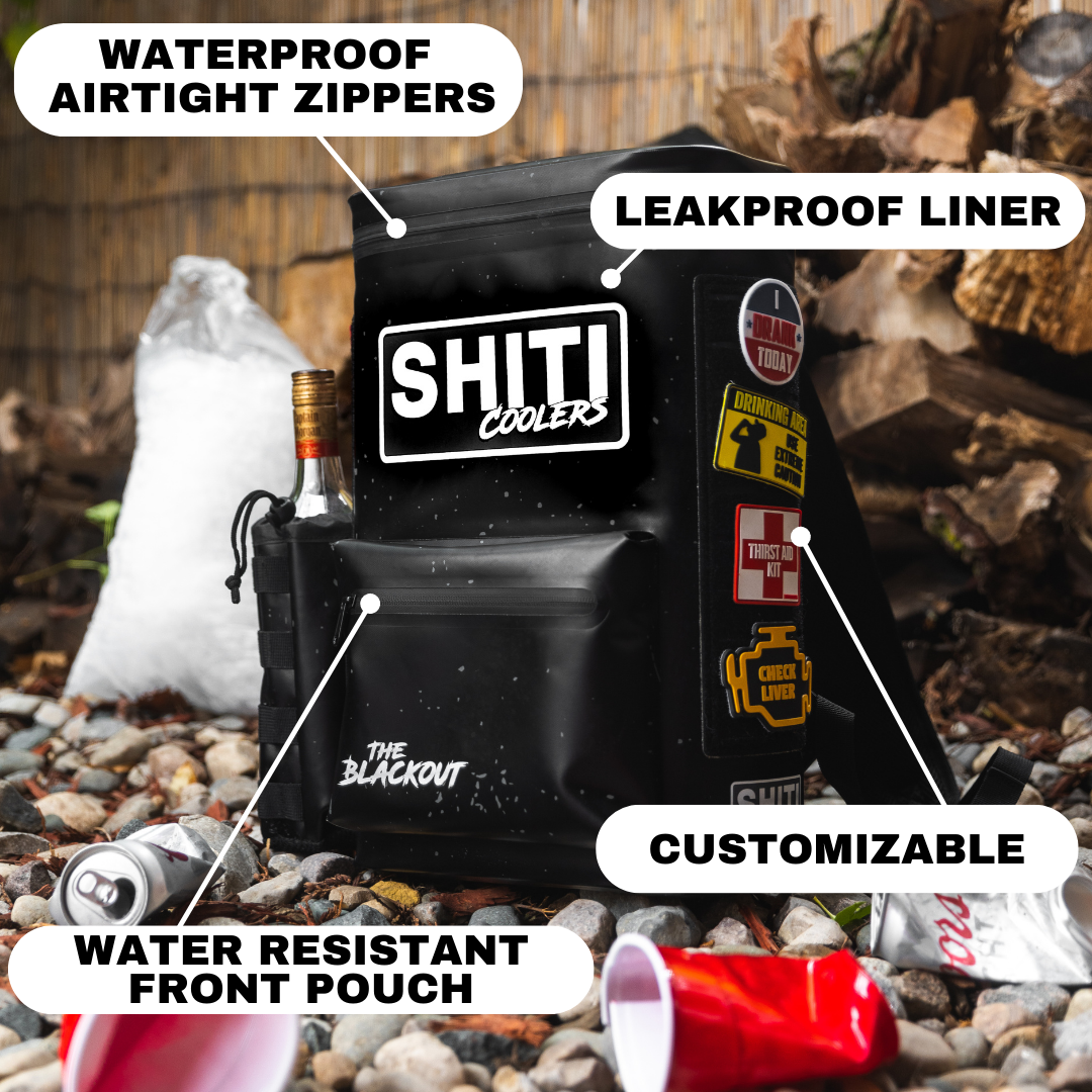 Blackout Backpack Cooler SHITI Coolers